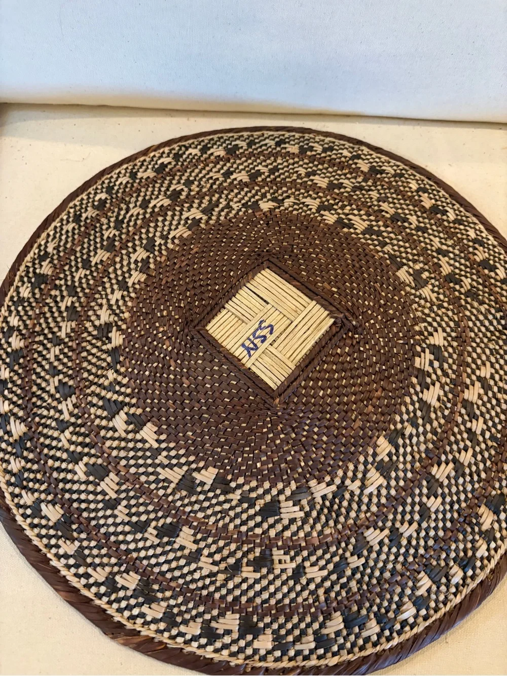 NEW Africa Woven Basket. Made by the Binga people of Zambia/Zimbabwe